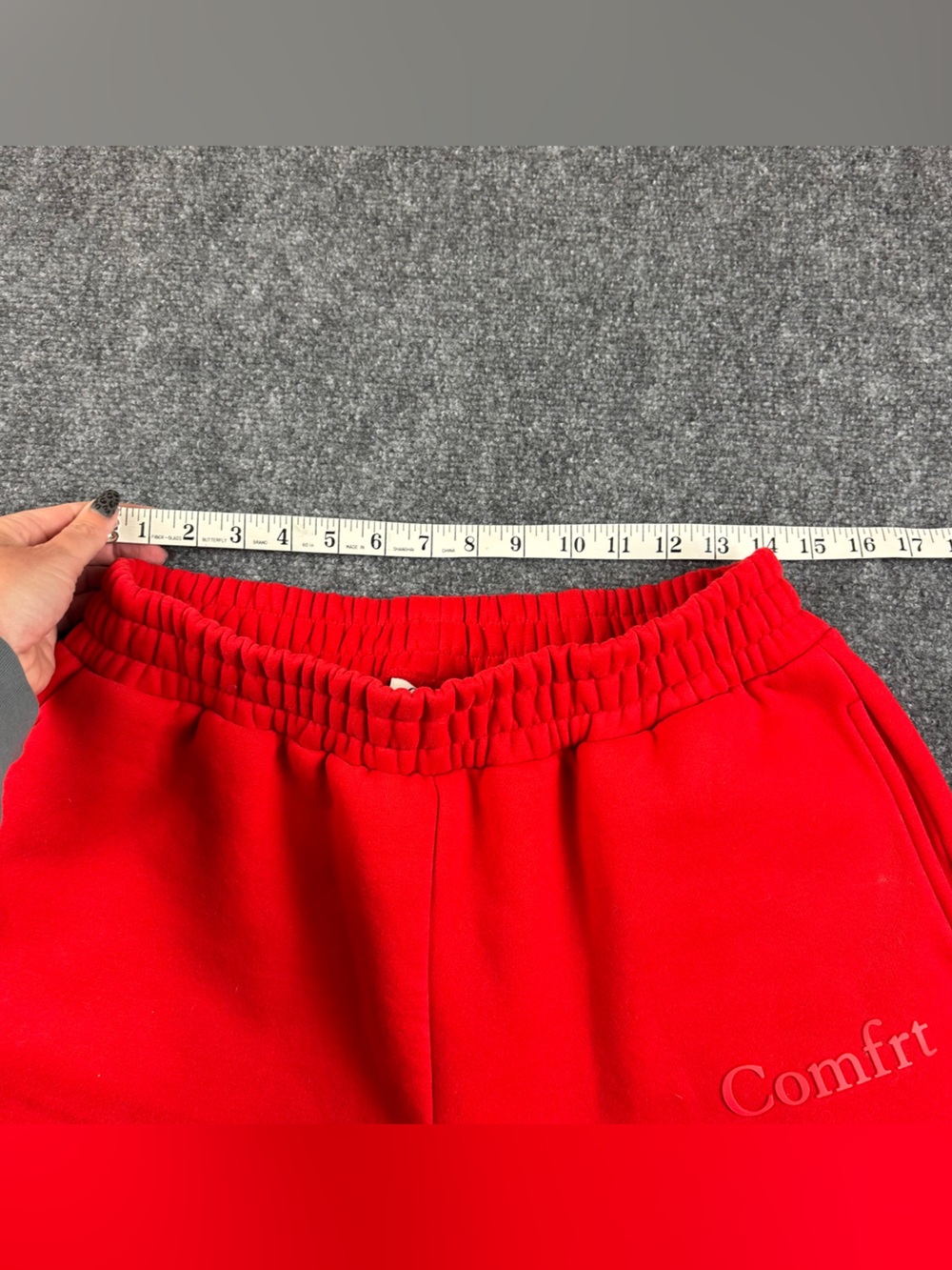 COMFRT Women’s Red Minimalist Sweatpants size: Large - Picture 6 of 9